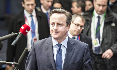 David Cameron in Brussels, 18 December