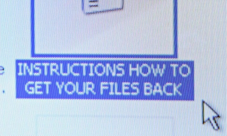 Computer virus message