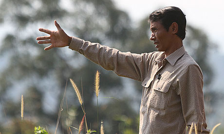 Chut Wutty at a Cambodian national park where he exposed illegal logging