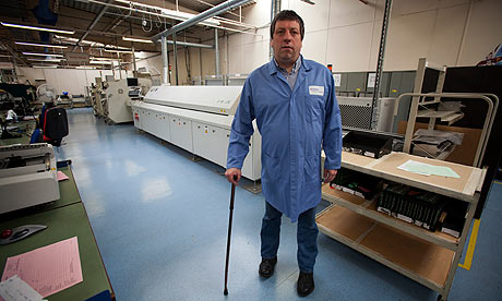 Mark Holloway, a GMB shop steward at Remploy’s Barking factory. 