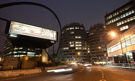 London's Old Street roundabout, dubbed 'Silicon Roundabout' due to the number of hi-tech firms there