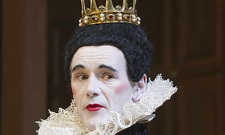 Mark Rylance as Olivia in Shakespeare's Twelfth Night. 