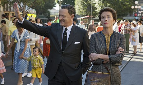 Tom Hanks and Emma Thompson as Walt Disney and Mary Poppins author PL Travers in Saving Mr Banks