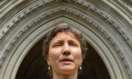 Marina Litvinenko, widow of the former Russian spy, outside the high court in London.