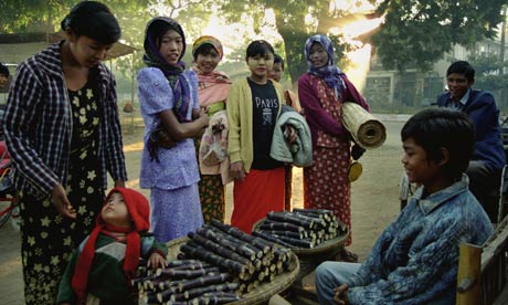 burma village sugar cane