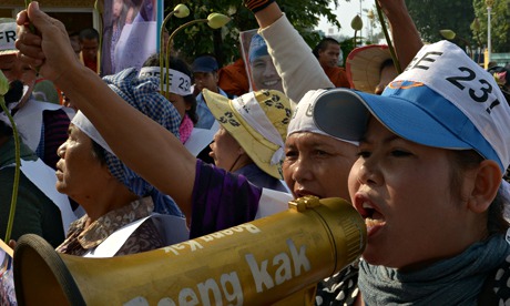 Cambodian land rights protest
