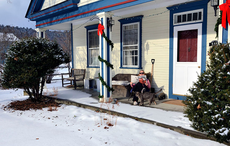 GuardianWeekly: porch in Vermont