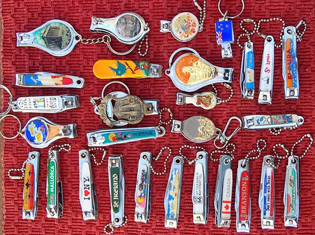 Guardian Weekly souvenirs: Fingernail clipper collection