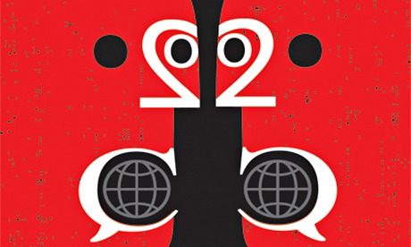 CO2 faces illustration