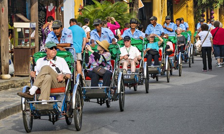 Tourists in Hoi An