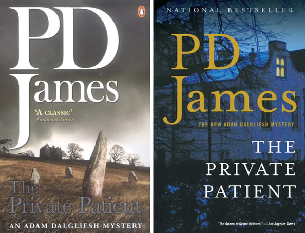 PD James book covers