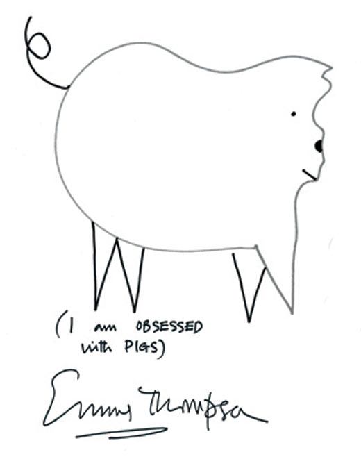 Emma Thompson's shape game