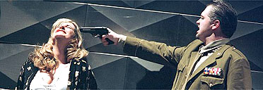 Claire Rutter as Amelia and David Kempster as Anckarstroem in A Masked Ball