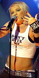 Pink performing at Scala