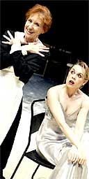 Anita Dobson and Amanda Harris in The Island Of Slaves