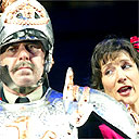 Nicholas le Prevost and Harriet Walter in Much Ado About Nothing