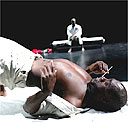 Koffi Koko and Ismael Ivo in The Maids, Pit, London