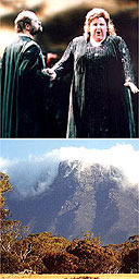 Gotterdammerung at La Scala (top) and Bluff Knoll in Western Australia