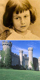 A photograph of Alice Liddell by Lewis Carroll (top), on show at Bodelwyddan Castle