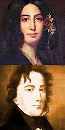 George Sand and Frederic Chopin