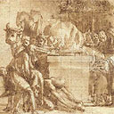 Study of a pagan sacrifice from Raphael's studio