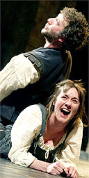 Jasper Britton and Alexandra Gilbreath in the RSC's The Taming of the Shrew