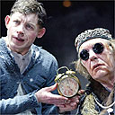 Lee Evans and Michael Gambon in Endgame, Albery, London