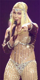 Cher in concert on her farewell tour