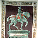 Uccello's fresco of John Hawkwood in the Duomo in Florence