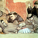 Detail from Giotto's The Death of St Francis