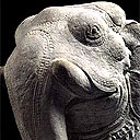 12th-13th century Cambodian elephant, at the Musee Guimet, Paris