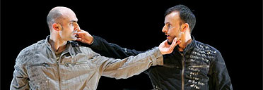 Stan won't dance - Rob Tannion and Liam Steel in Sinner, QEH, feb 05
