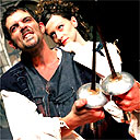 Jason Lee Scott as Macbeth and  Jane Kahler as Lady Macbeth in Shakespeare for Kidz' Macbeth, march 05