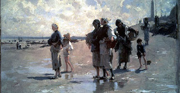 Fishing for Oysters at Cancale, John Singer Sargent