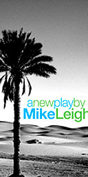 Promotional poster for Mike Leigh's new play at the National Theatre