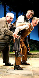 Richard Griffiths, Ken Stott and John Hurt in Heroes, Wyndham's Theatre, London