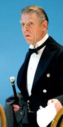 Edward Fox as the waiter in You Never Can Tell