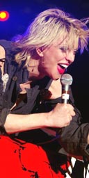 Courtney Love performing in 2004