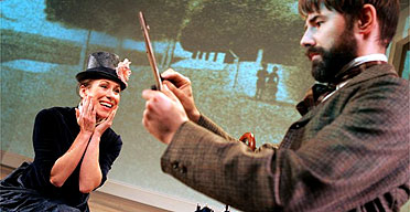 Anna Jane Casey and Daniel Evans in Sunday in the Park with George, Menier Chocolate Factory, London