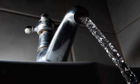 A running bath tap. 