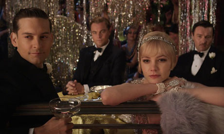 Tobey Maguire, Leonardo DiCaprio and Carey Mulligan in The Great Gatsby