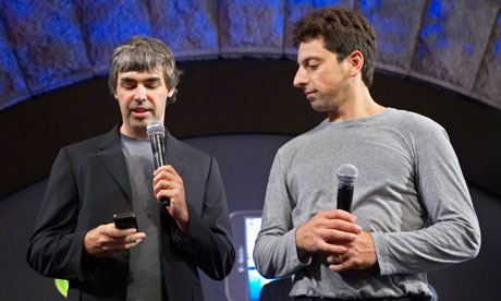 Google founders Larry Page and Sergey Brin