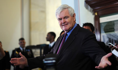 Former house speaker Newt Gingrich