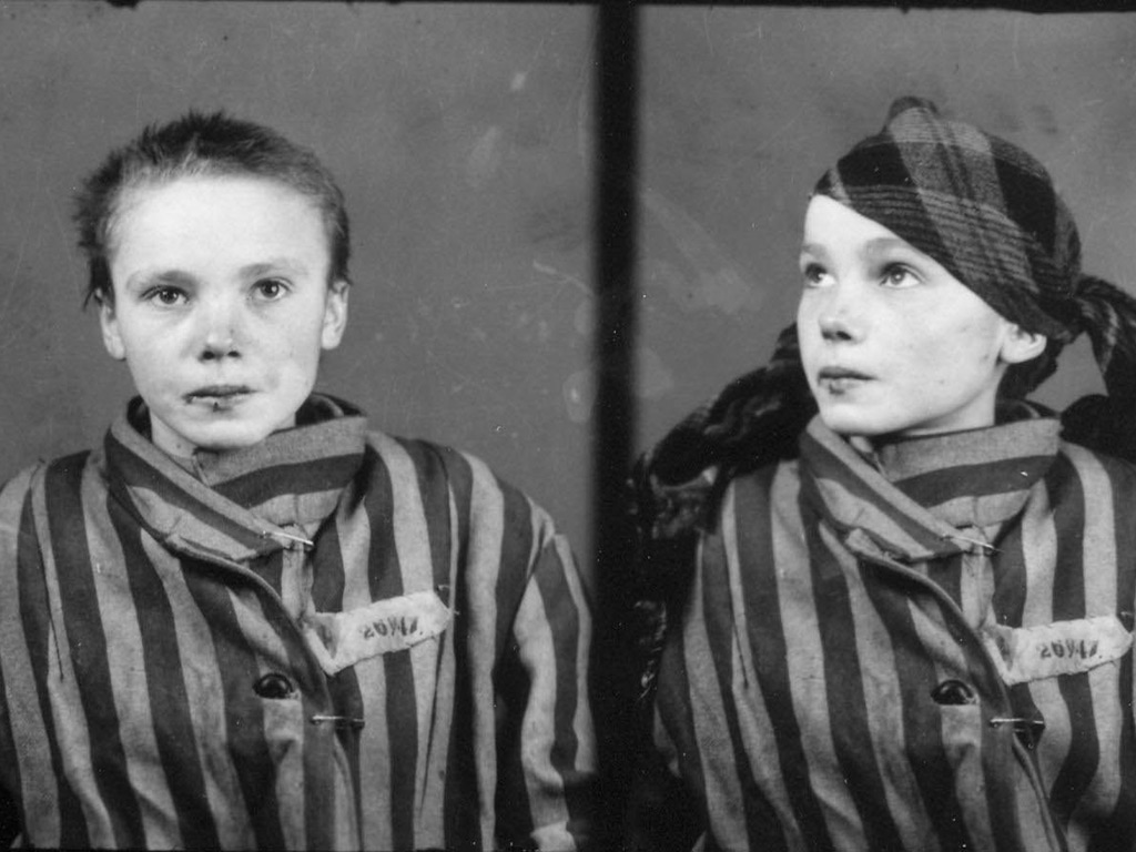 Prisoner 26947 at Auschwitz concentration camp, a picture taken by Wilhelm Brasse