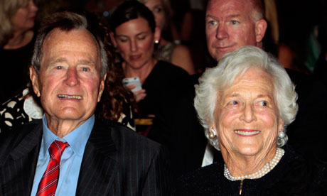 George Bush Sr and his wife Barbara in 2010