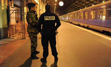 Police on guard in Toulouse after the Jewish school shootings