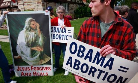 Anti-abortion Notre Dame activists on campus in South Bend