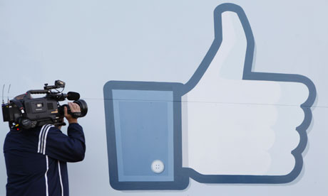 Facebook's 'Like' logo at its HQ in Menlo Park, California