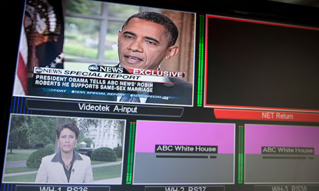 Barack Obama discussing gay marriage on ABC News