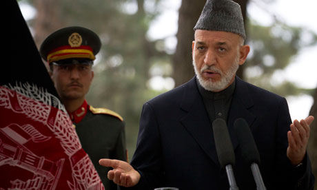 Afghan president Hamid Karzai